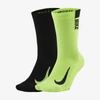 Nike Jordan Everyday Max Assorted 2-pack Crew Socks In Multi-color