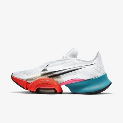 Nike Air Zoom Superrep 2 Men's Hiit Class Shoes In White,hyper Crimson,spirit Teal,gold