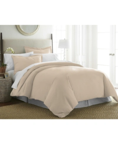 Pointehaven 525 Thread Count Duvet Cover Set, Full/queen In Champagne