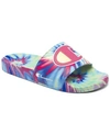 CHAMPION WOMEN'S IPO TIE-DYE SLIDE SANDALS FROM FINISH LINE