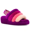 Ugg Women's Fluff Yeah Sheepskin Slingback Slippers In Berrylicious Multi