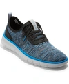 Cole Haan Men's Generation Zerogrand Stitchlite Sneakers Men's Shoes In Black/ombre Blue Twisted Knit/black/directoire Blue/sleet