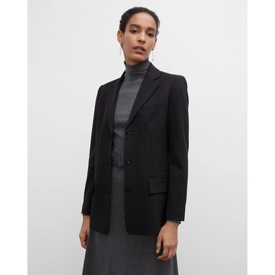 Club Monaco 3-button Blazer In Black