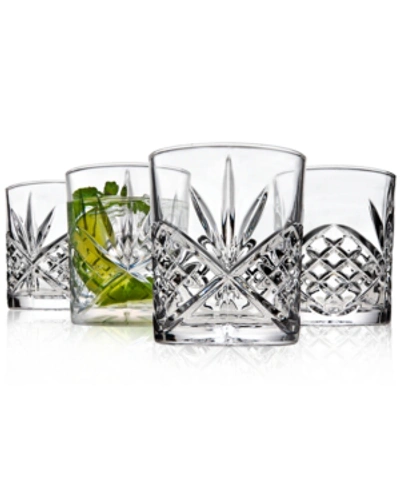 Godinger Dublin Acrylic Set Of 4 Double Old Fashioned Glasses In Clear