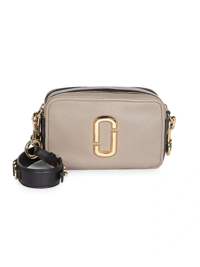 Marc Jacobs Women's The Softshot Leather Camera Bag In Cement