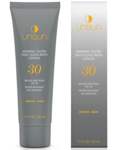 Unsun Cosmetics Unsun Mineral Tinted For Medium To Dark Skin Face Sunscreen, 1.7 oz In Tan