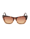 Tom Ford Poppy Plastic Cat-eye Sunglasses In Nocolor