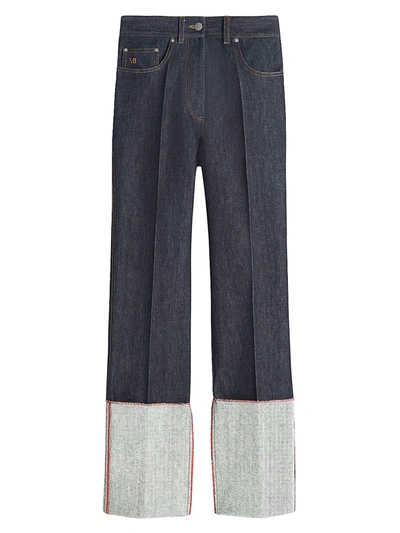 Victoria Beckham Women's Vintage-inspired Straight-leg Jeans In Medium Wash
