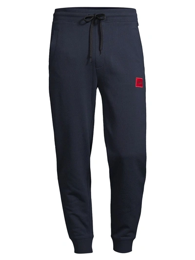 Hugo Boss Doak French Terry Classic Fit Drawstring Sweatpants In Dark Blue
