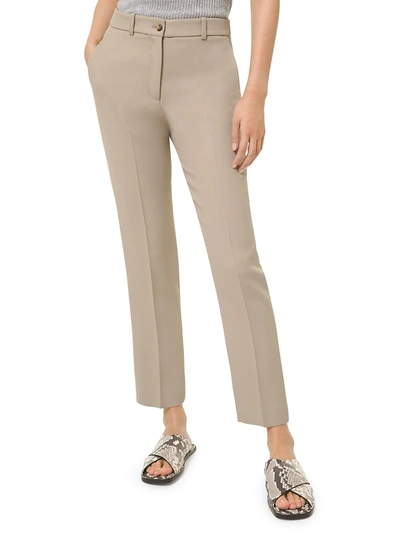 Michael Kors Samantha Ankle Trousers In Beige