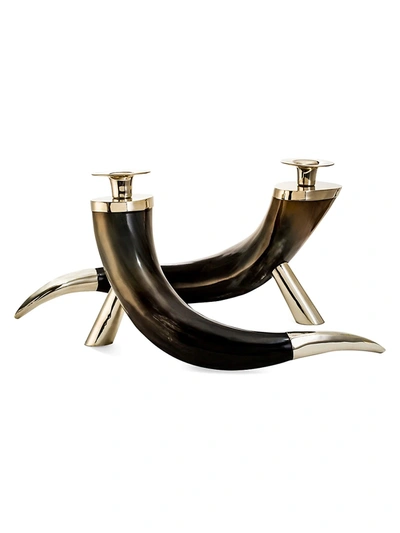 Ladorada Large 2-piece Horn Candleholder Set