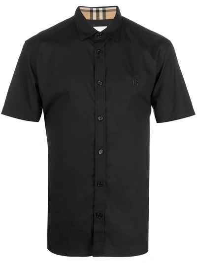 Burberry Black Sherwood Short Sleeve Shirt