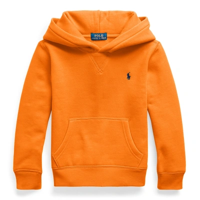 Polo Ralph Lauren Fleece Hoodie In Resort Orange