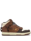 Nike X The Bodega Dunk High Sneakers In Brown