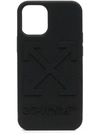 Off-white Raised Arrows Logo Iphone 12 Mini Case In Black