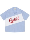 GUCCI LOGO-EMBROIDERED SHIRT