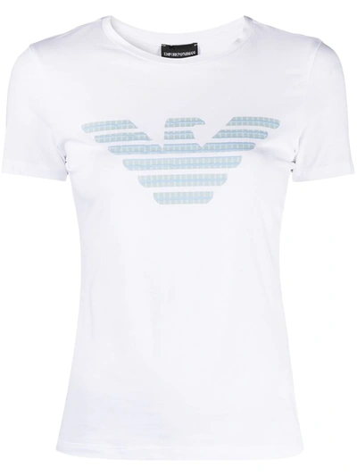 Emporio Armani Cotton Crewneck T-shirt In White