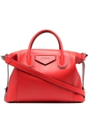 Givenchy Antigona Soft Medium Leather Bag In Red