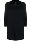 Daniela Gregis Navy Boat Neck Knit Jumper In Blue
