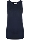 CLOSED RIBBED JERSEY TANK TOP