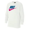 Nike Kids' Sportswear Club Fleece Crewneck Sweatshirt In White