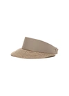 Eric Javits Champ Woven Visor In Neutral,brown