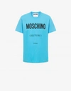 MOSCHINO COTTON T-SHIRT WITH MOSCHINO COUTURE PRINT