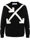 OFF-WHITE TWISTED ARROWS KNITTED JUMPER