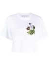 OFF-WHITE BOTANICAL ARROWS CROPPED T-SHIRT