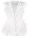 LOULOU FEATHER-EMBELLISHED GILET