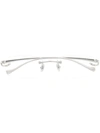 Cartier Rimless Rectangular-frame Glasses In Silber