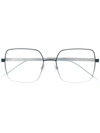 Hugo Boss Oversized-frame Glasses In Blau