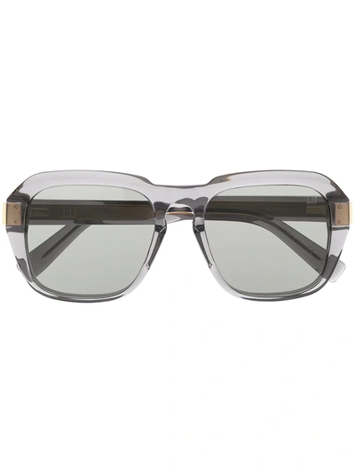 Dunhill Caine Transparent Glasses In Grey