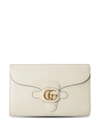 GUCCI DOUBLE G LEATHER CLUTCH
