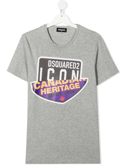 DSQUARED2 TEEN HALF LOGO T-SHIRT