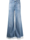 CLOSED HIGH-WAISTED FLARED LEG JEANS