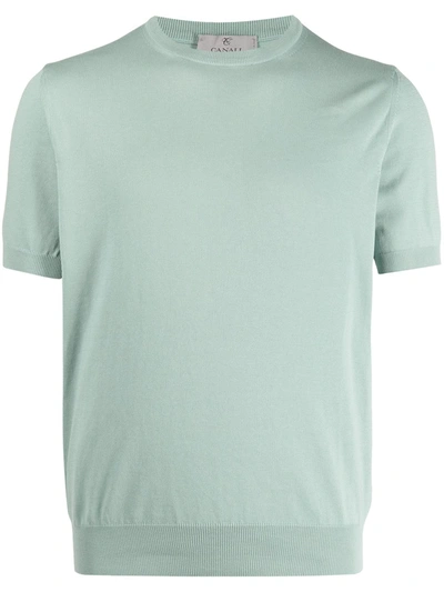Canali Sweatshirt-style T-shirt In Green