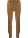 DONDUP CROPPED CHINO TROUSERS