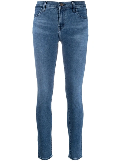 J Brand High-rise Skinny-cut Jeans In Blue