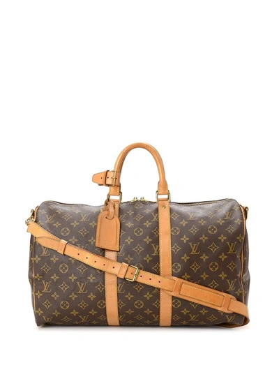 Pre-owned Louis Vuitton  Keepall Bandouliere 45 Travel Bag In Brown