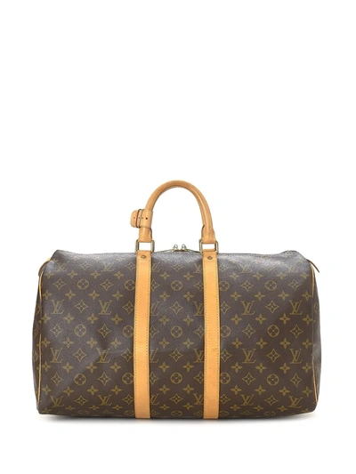 Pre-owned Louis Vuitton  Keepall 45 Travel Bag In Brown