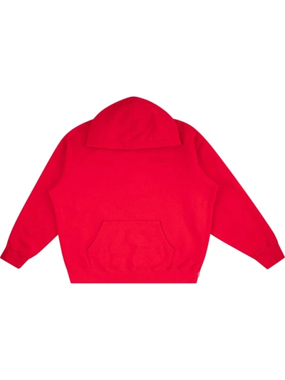 Supreme Smurfs Logo Hoodie In Red
