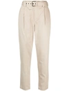 BRUNELLO CUCINELLI BELTED TAILORED TROUSERS