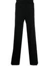 Versace Black Sport Side-panel Track Pants In Black
