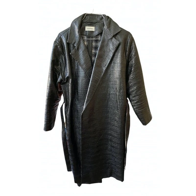 Pre-owned Totême Black Cotton Trench Coat