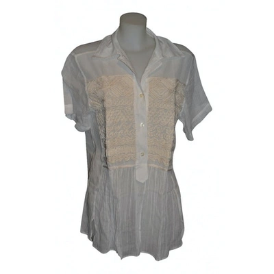 Pre-owned La Perla White Cotton Top