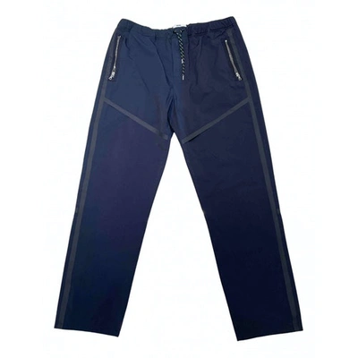 Pre-owned Oamc Trousers In Navy