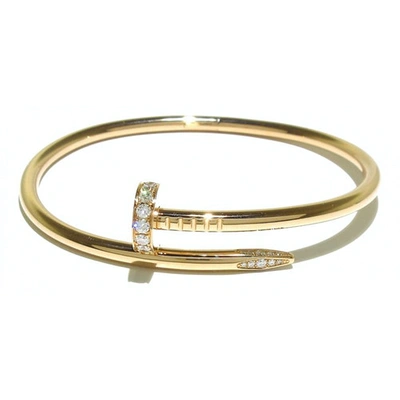 Pre-owned Cartier Juste Un Clou Gold Pink Gold Bracelet