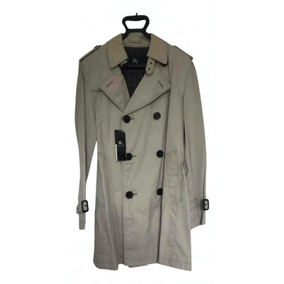 Pre-owned Burberry Cloth Trench In Beige