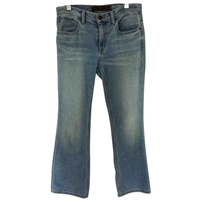 Pre-owned Alexander Wang Blue Cotton Jeans